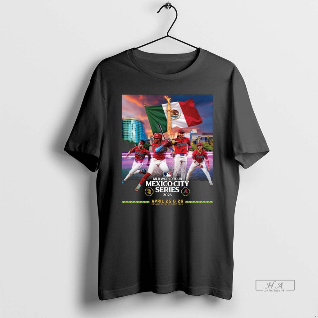 Official San Diego Padres Vs Arizona Diamondbacks Mlb World Tour Mexico City Series 2026 April