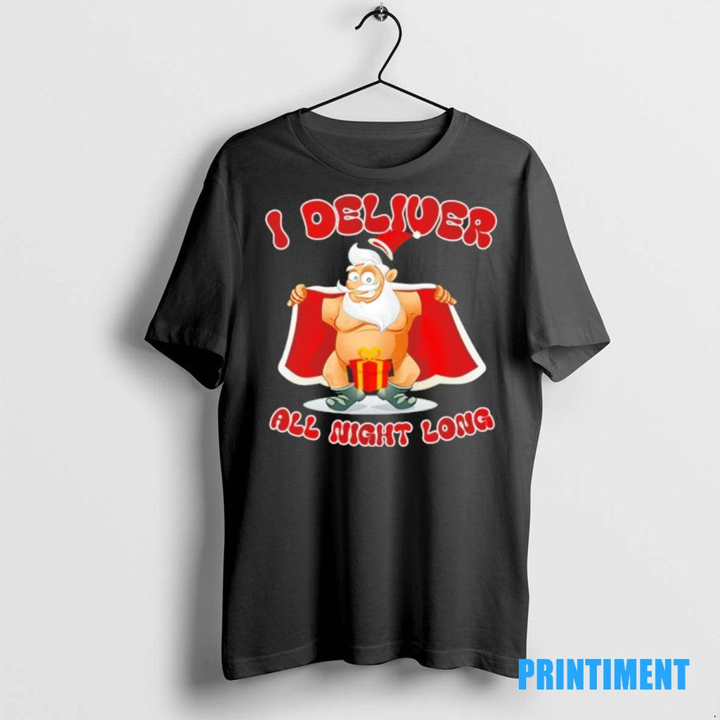 Official Santa Claus I Deliver All Night Long Christmas Tee Sweater
