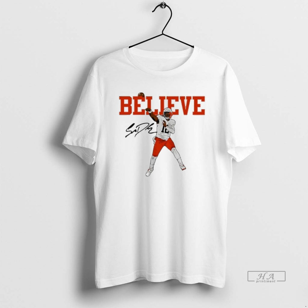 Official Shedeur Sanders Believe Cleveland Browns Signature