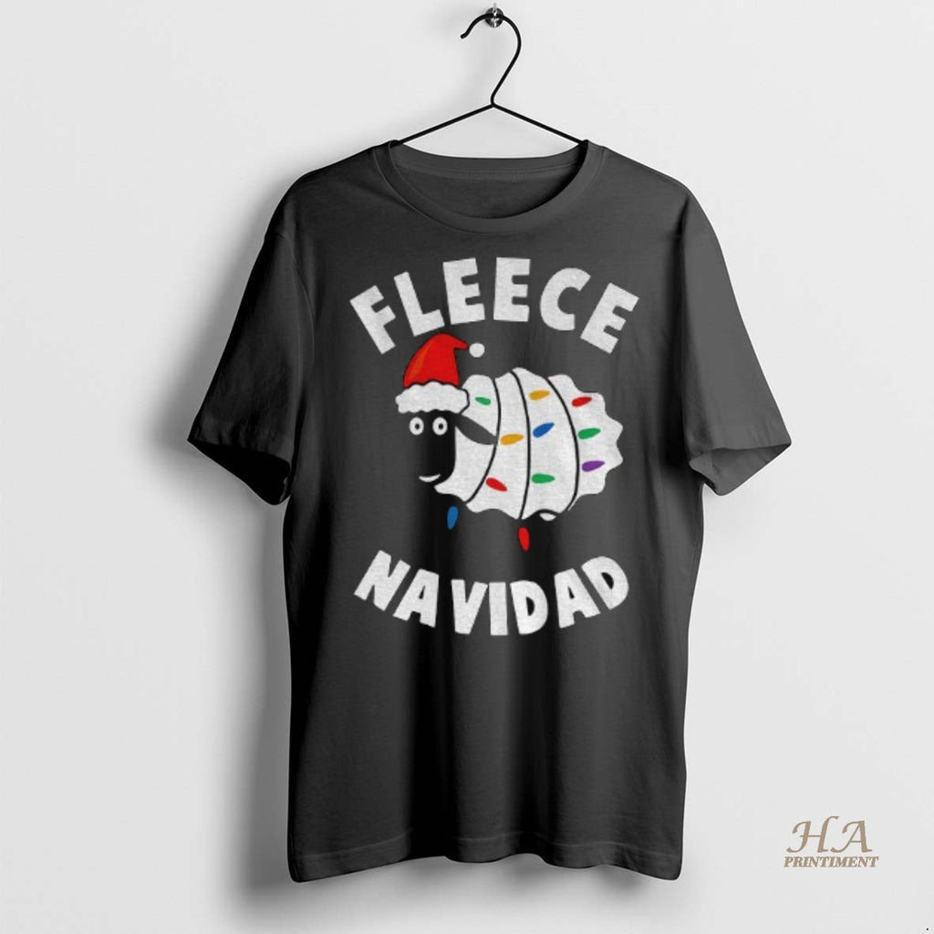 Official Sheep Xmas Santa Fleece Navidad Merry Christmas Shirt
