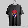 Official Skull Wearing A Face Scarf Houston Texans Football