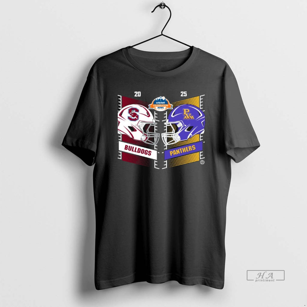 Official South Carolina State Bulldogs Vs Prairie View Am Panthers 2025 Cricket Celebration Bowl Head