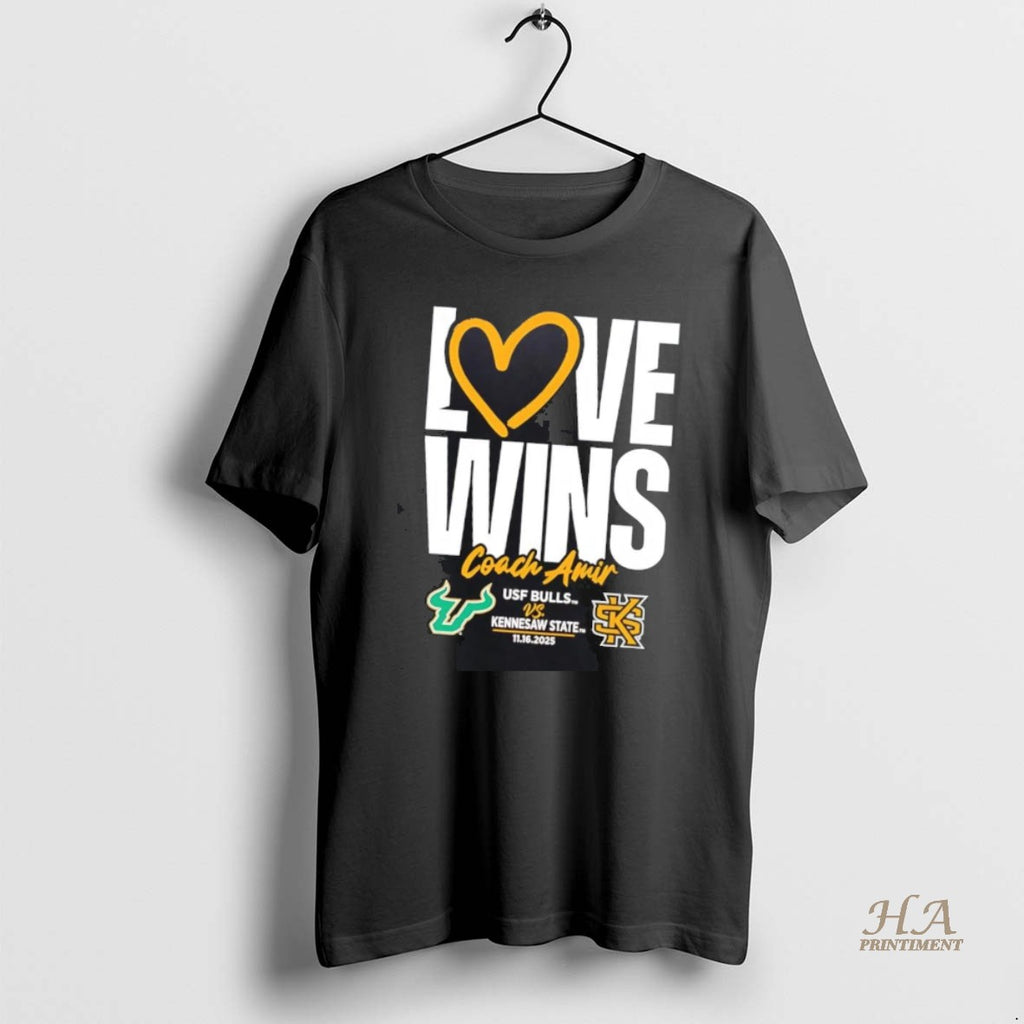 Official South Florida Bulls Vs Kennesaw State Owls Love Wins Coach Amir 2025