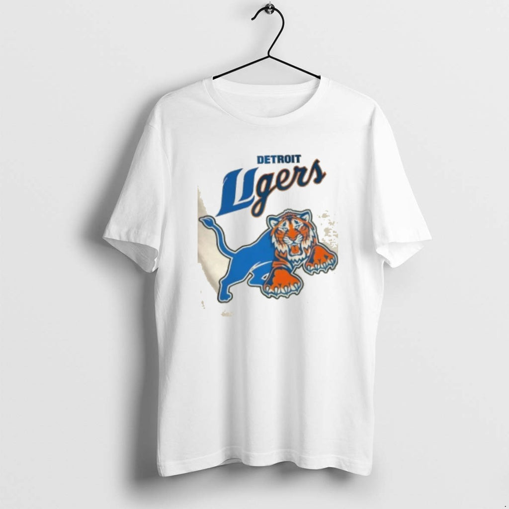 Official Sports Detroit Ligers Tigers X Lions Logo Mashup