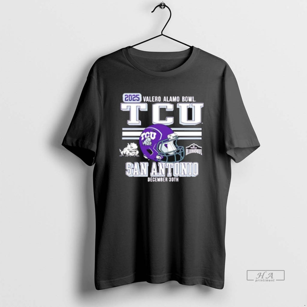 Official Tcu San Antonio 2025 Alamo Bowl Bound Helmet