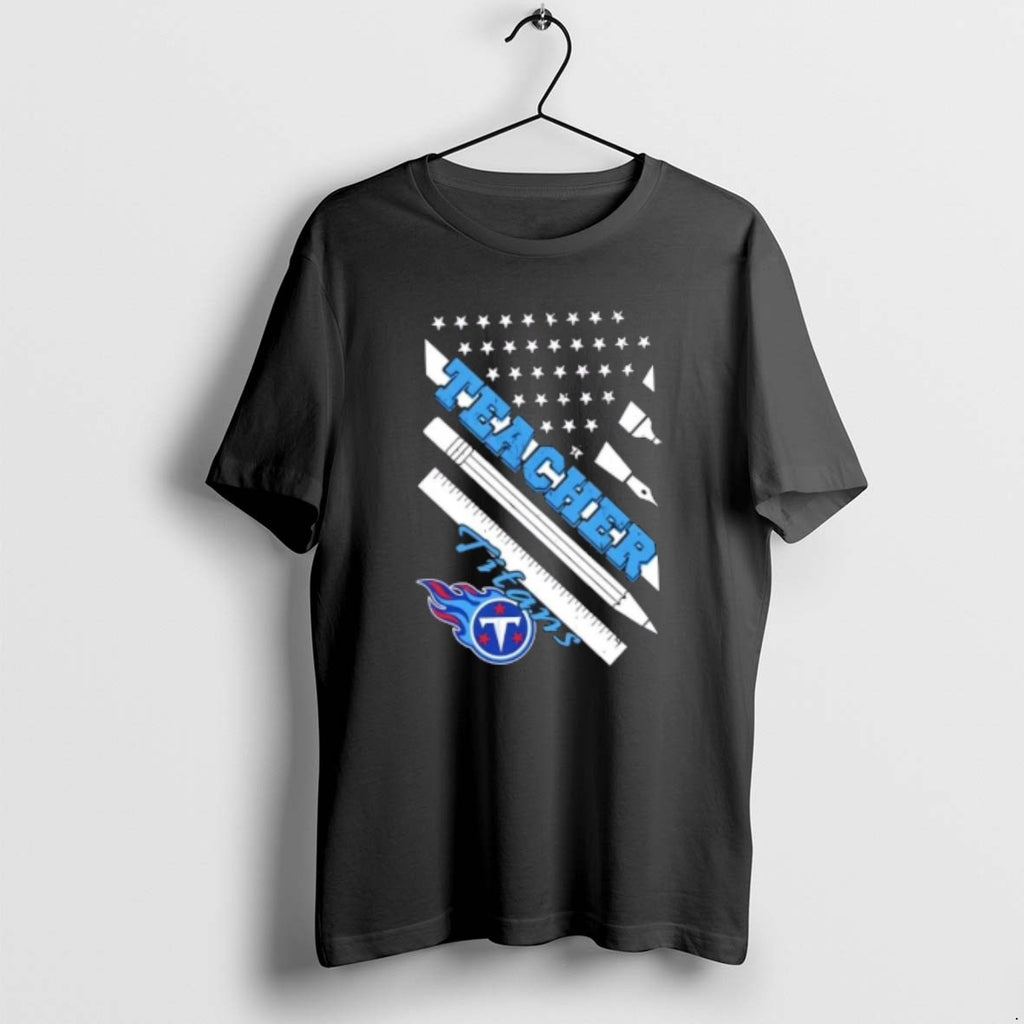 Official Tennessee Titans Football X Teacher American Flag