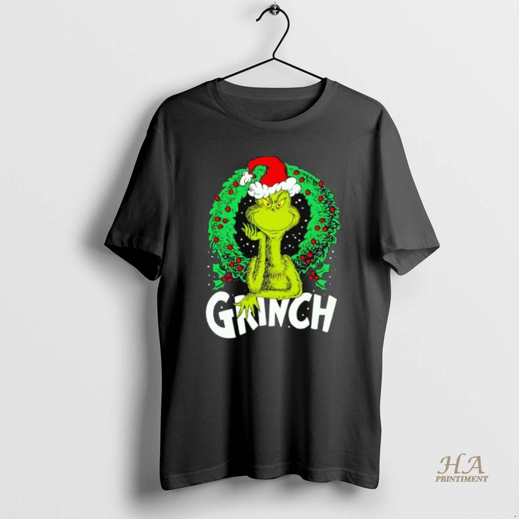 Official The Grinch Wreath Portrait Logo 2025 Christmas
