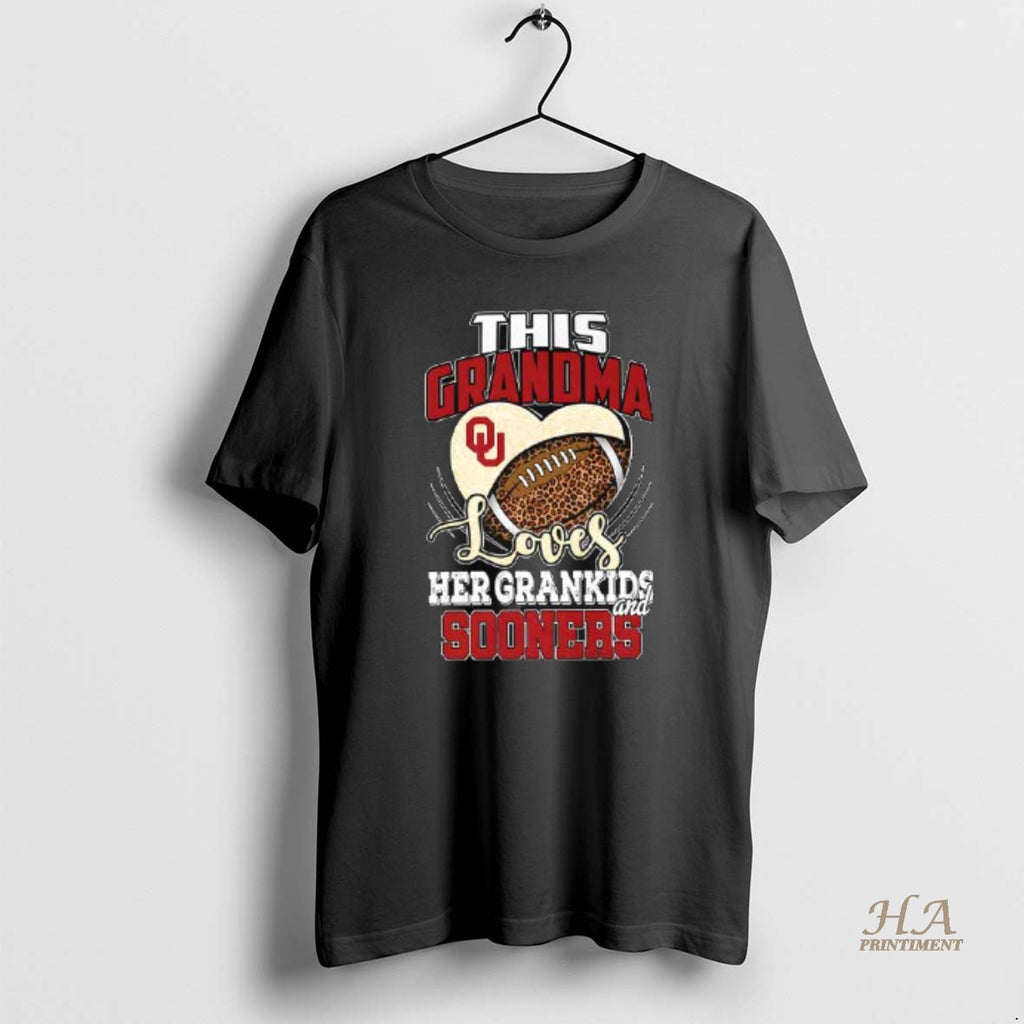 Official This Grandma Loves Her Grandkids And Oklahoma Sooners Tee