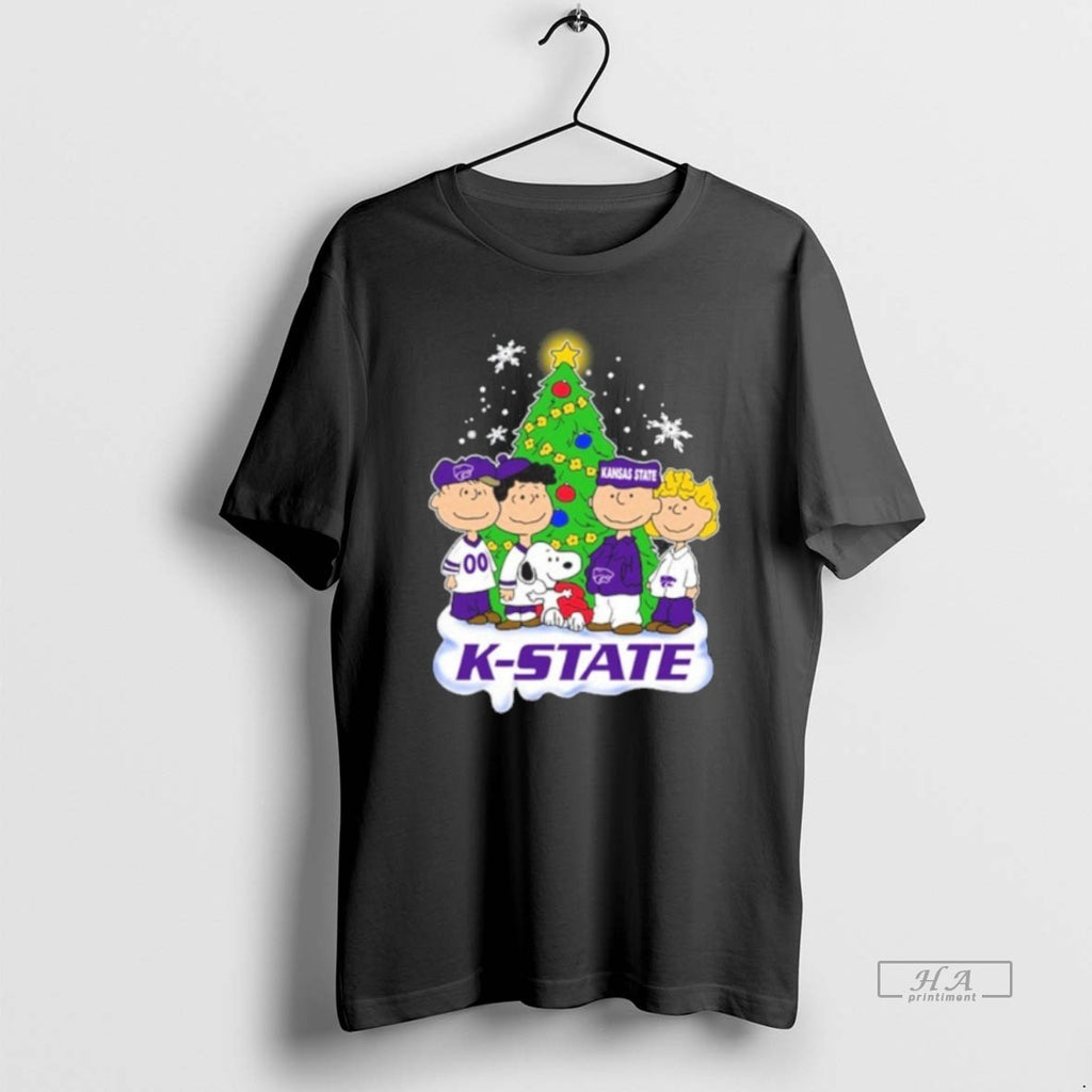 Official Trendy 2025 Kansas State Wildcats Peanuts With Friend Merry Christmas
