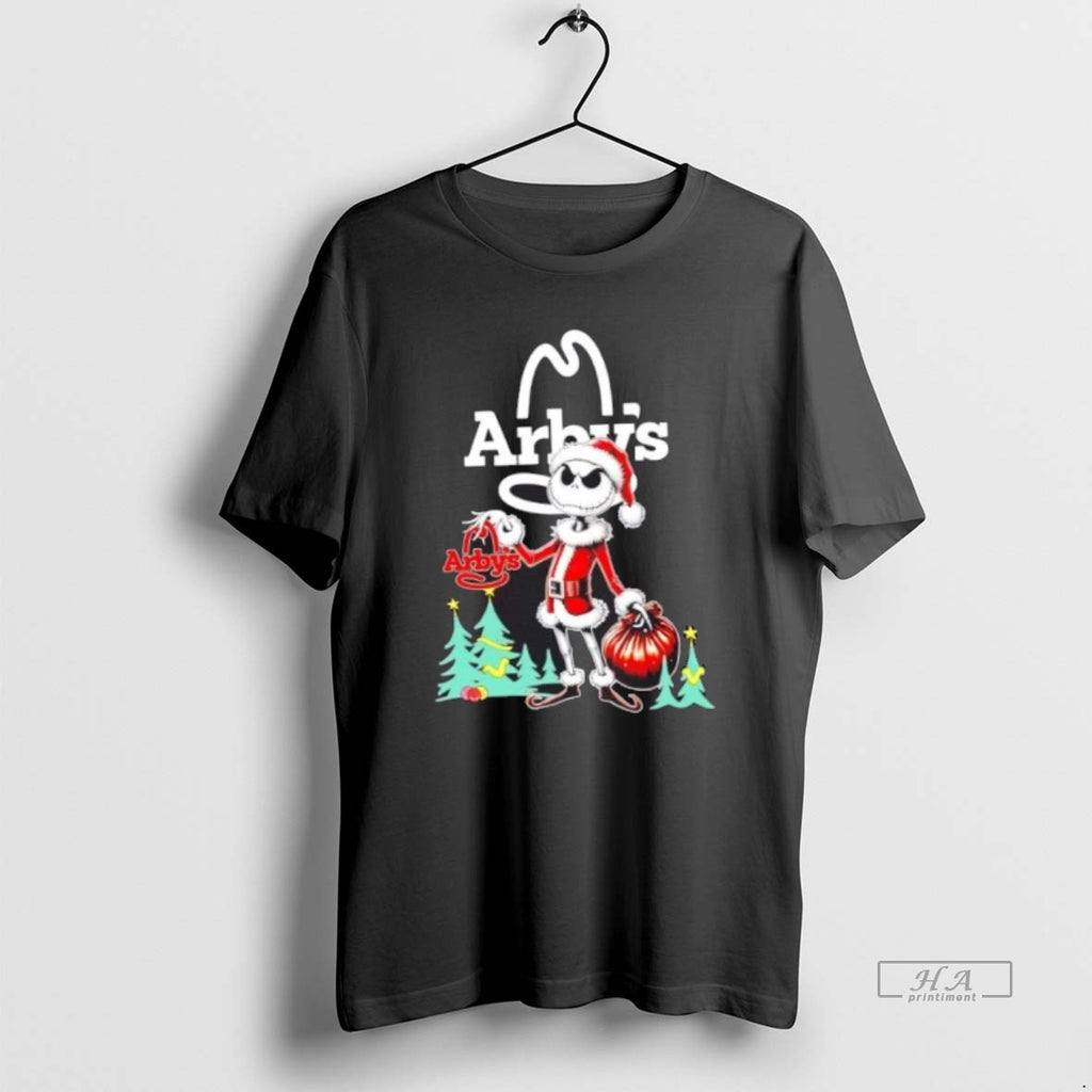 Official Trendy Arbys X Jack Skellington Santa Isnt Real Christmas