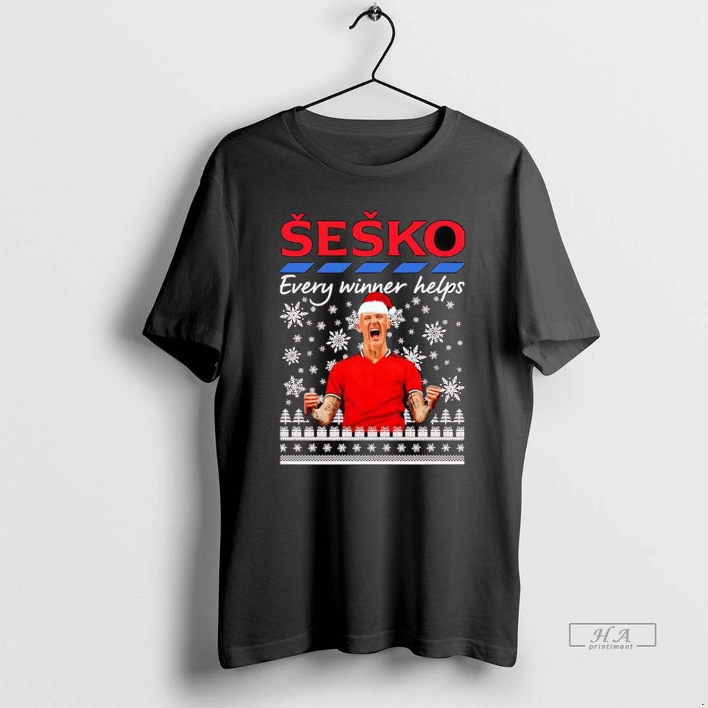 Official Trendy Benjamin Sesko Every Winner Helps Christmas