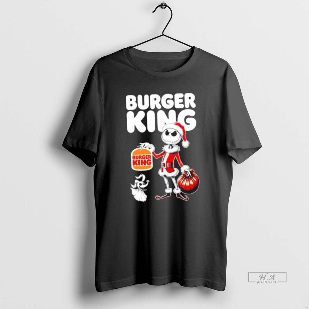 Official Trendy Burger King X Jack Skellington Santa Isnt Real Christmas