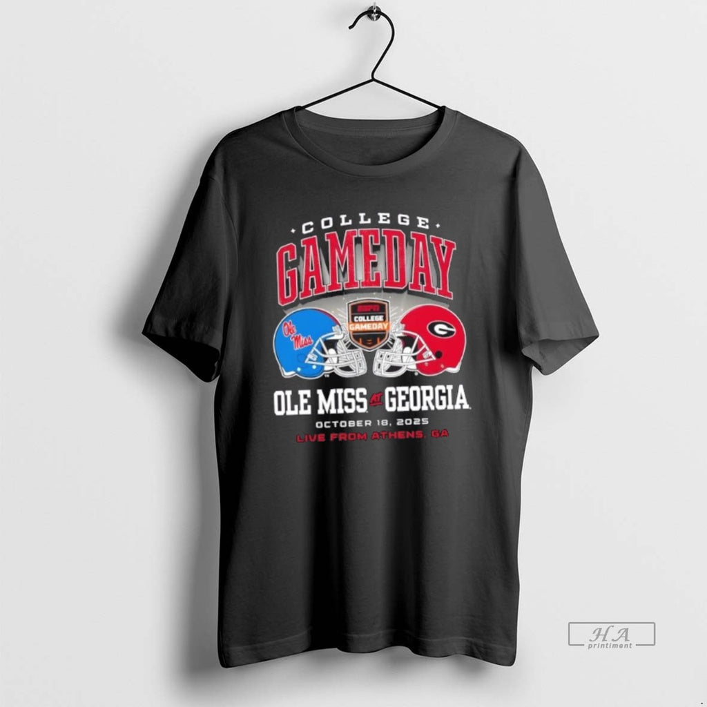 Official Trendy College Gameday Ole Miss Vs Georgia October 18 2025 Live From Athens Ga