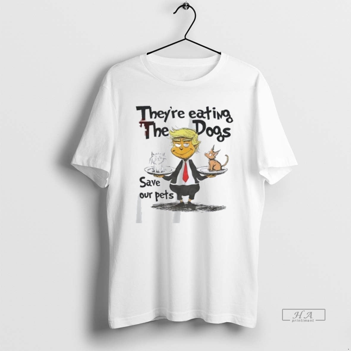 Official Trendy Dr Seuss Trump In The Hat Theyre Eating The Dogs Save Our Pets