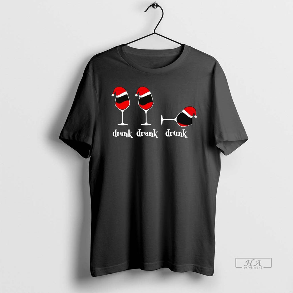 Official Trendy Drink Drank Drunk Wine Christmas