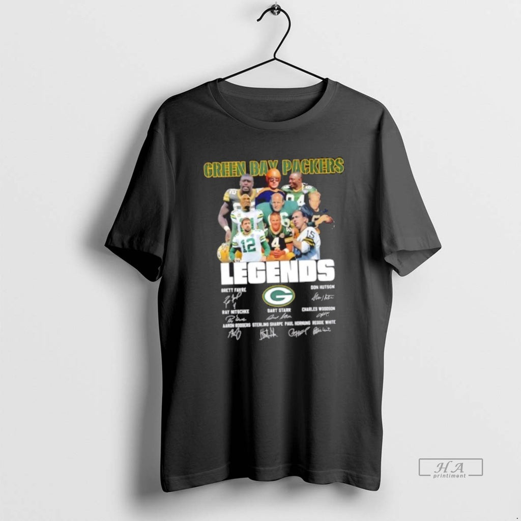 Official Trendy Green Bay Packers Brett Favre And Legends Signatures