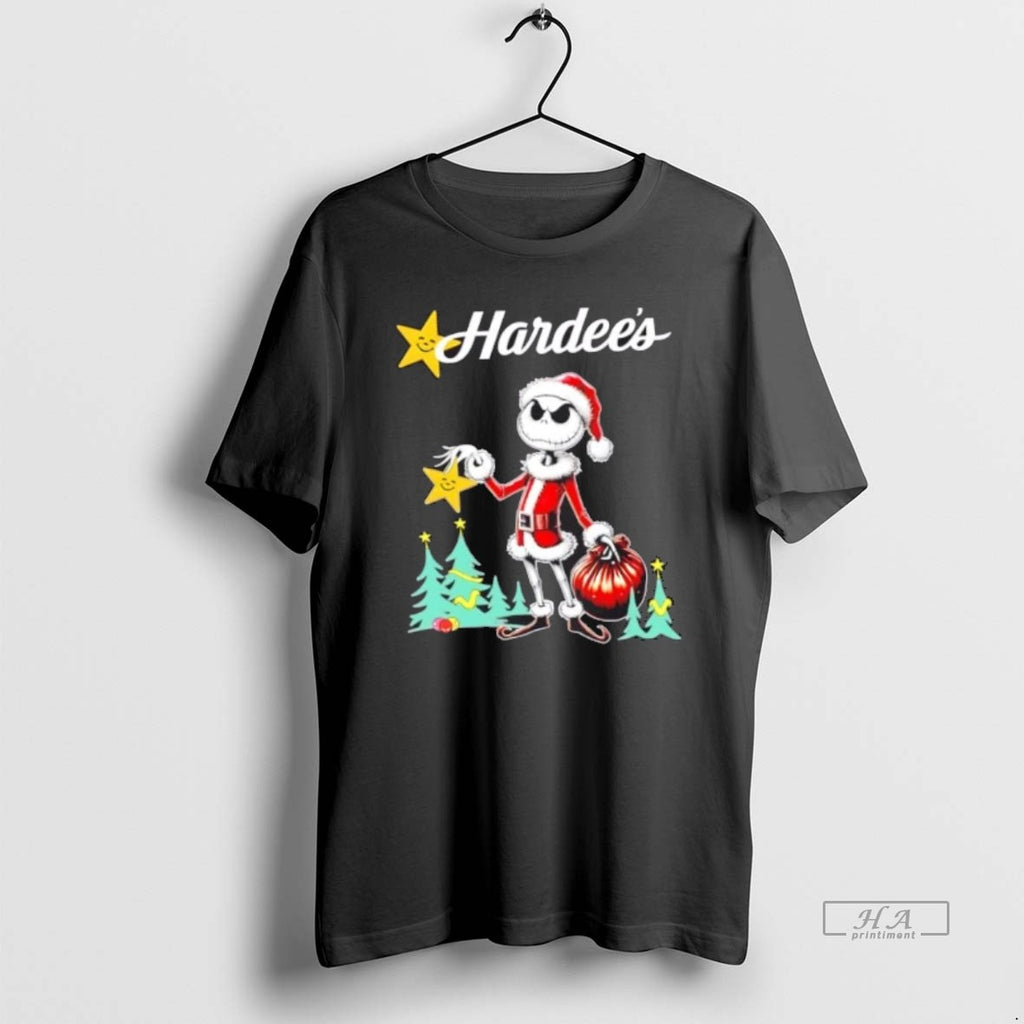 Official Trendy Hardees X Jack Skellington Santa Isnt Real Christmas