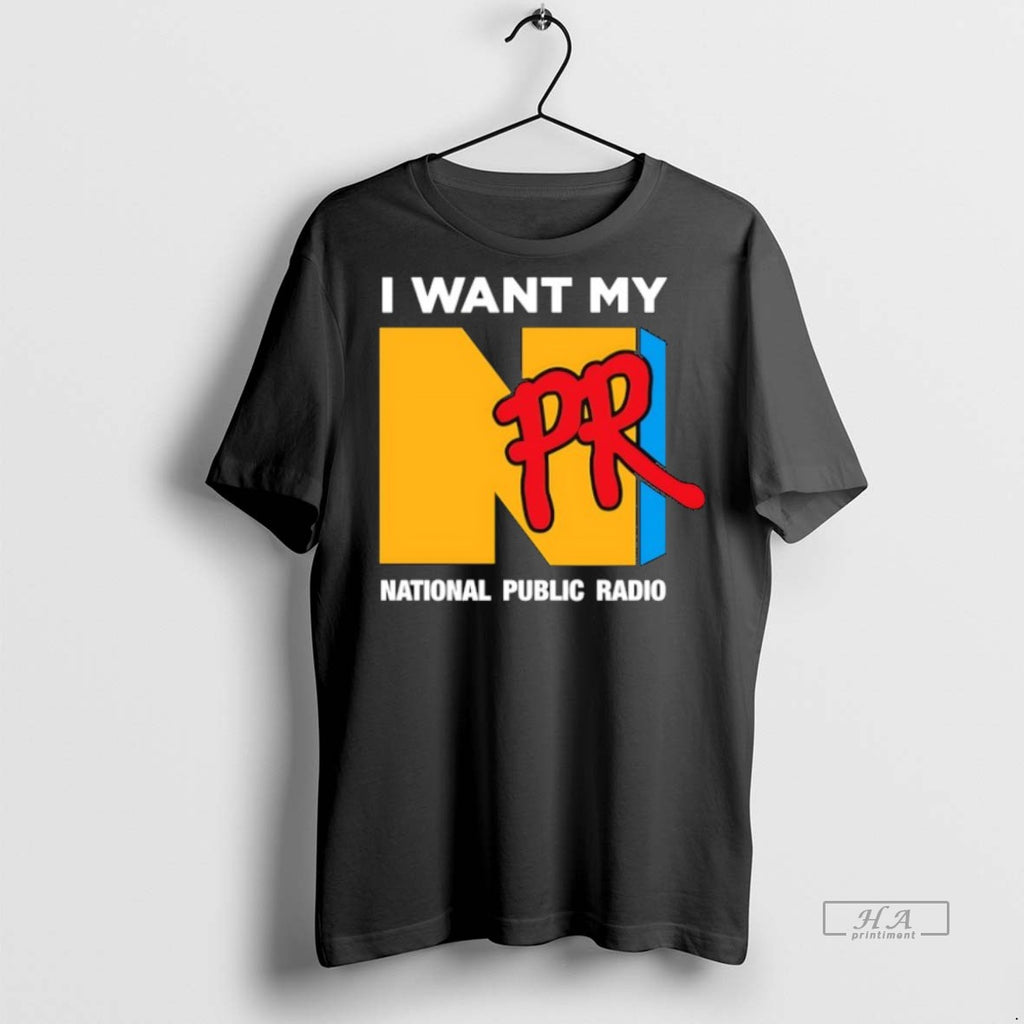 Official Trendy I Want My Npr National Public Radio Tee Sweater