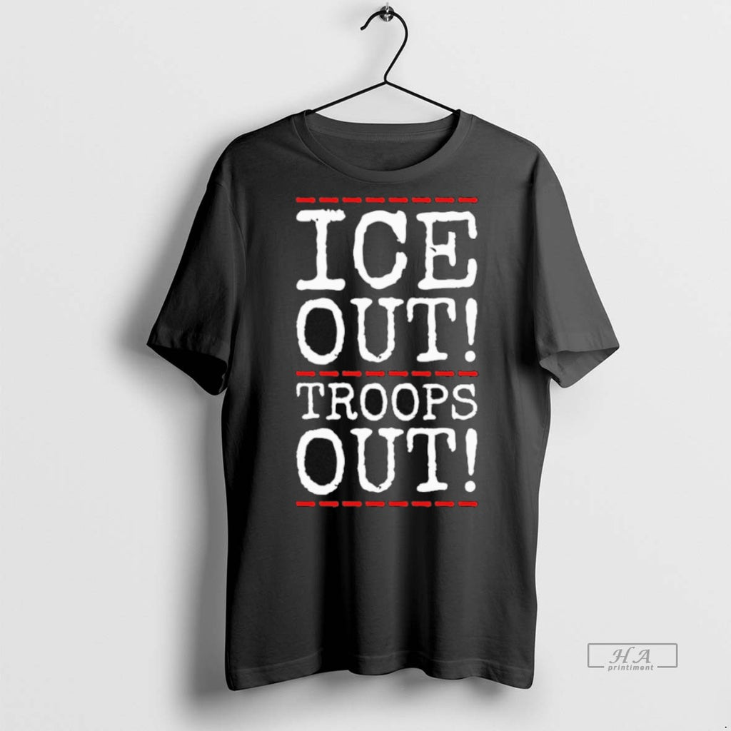 Official Trendy Ice Out Troops Out Portland Frog Anti Ice Tee Sweater