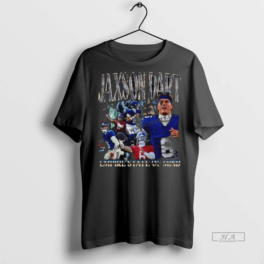 Official Trendy Jaxson Dart New York Giants Emprire State Of Mind Tee Sweater