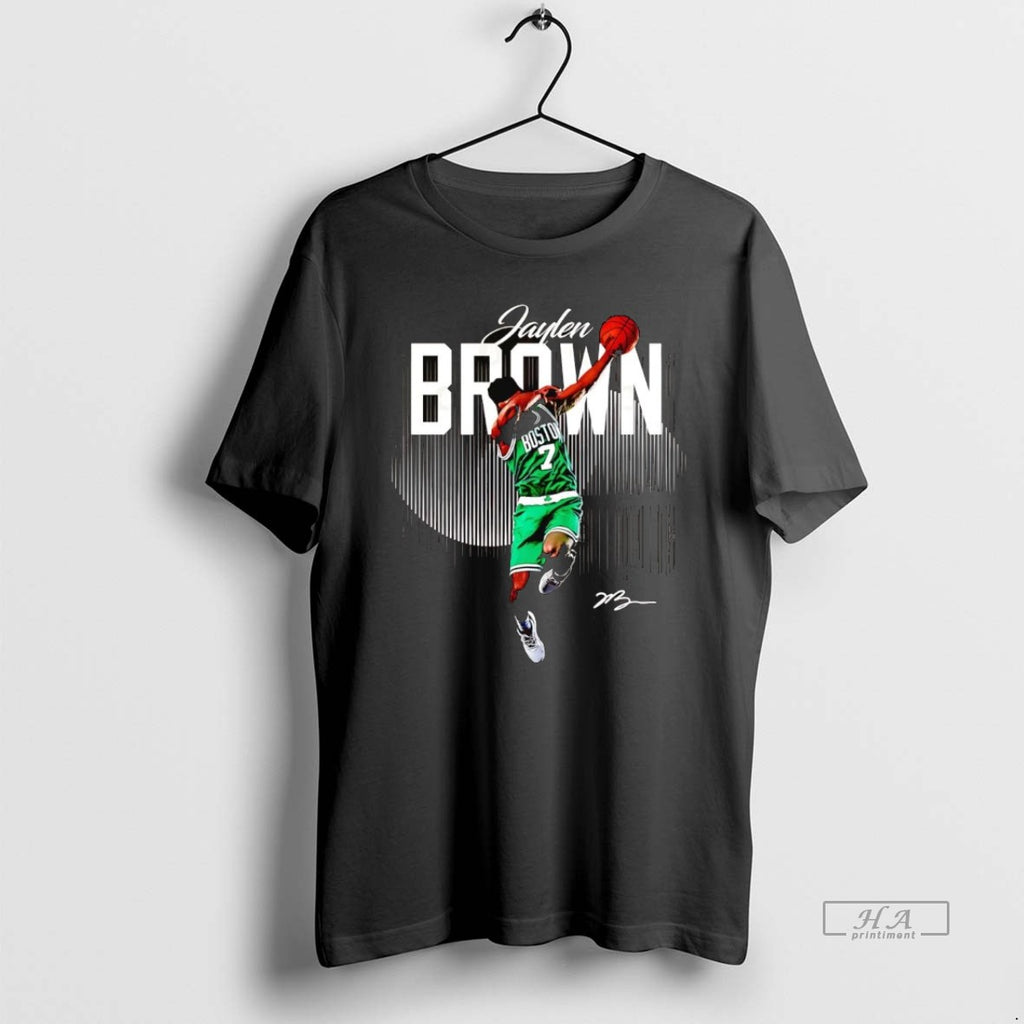 Official Trendy Jaylen Brown Dabbing Jump Boston Celtics Signature