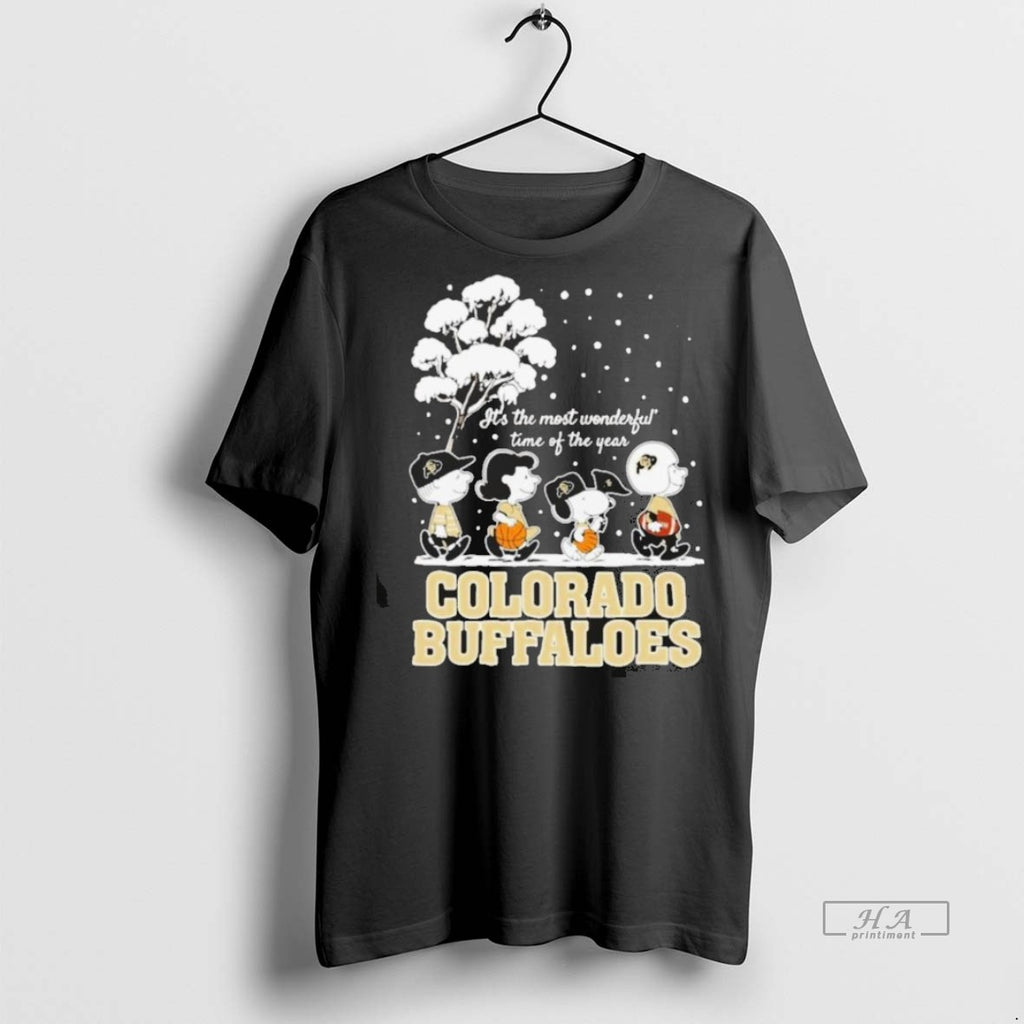 Official Trendy Peanuts Colorado Buffaloes Winter Its The Most Wonderful Time Of The Year 2025
