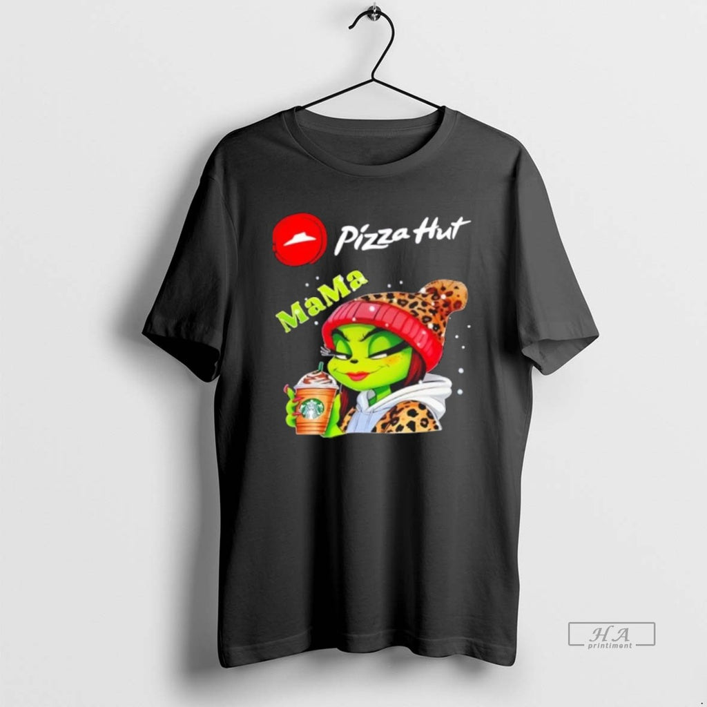 Official Trendy Pizza Hut X Grinch Mama Christmas