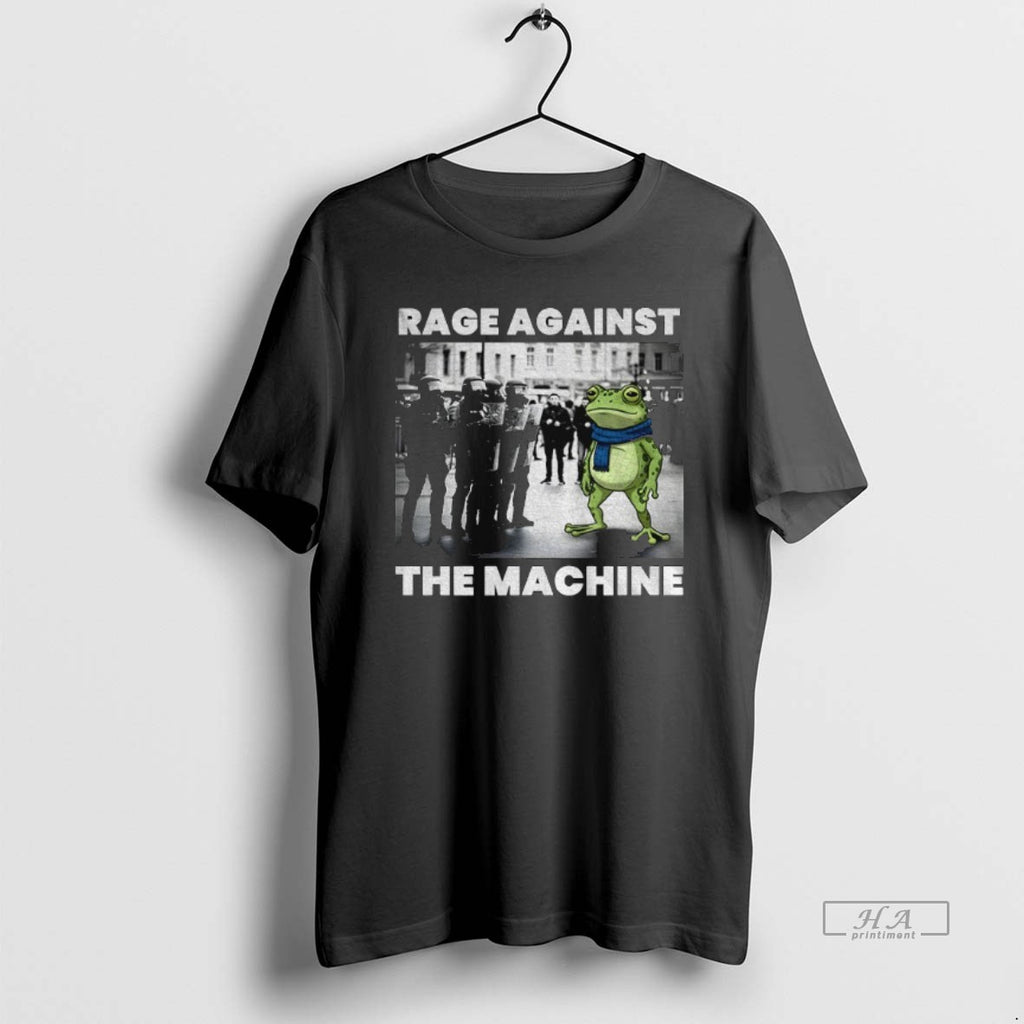 Official Trendy Portland Frog Rage Against The Machine I Stand With Frog Vintage