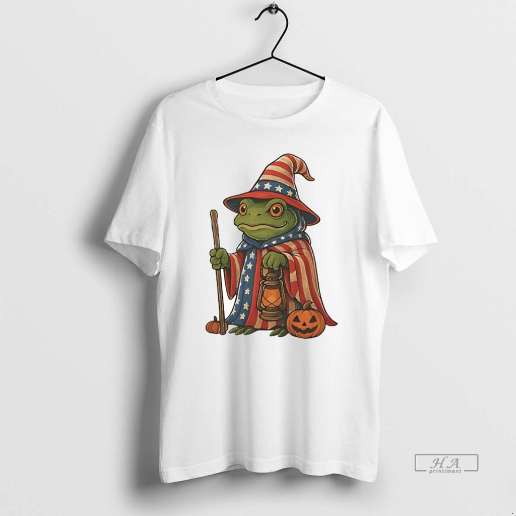 Official Trendy Portland Frog Wizard Patriotic