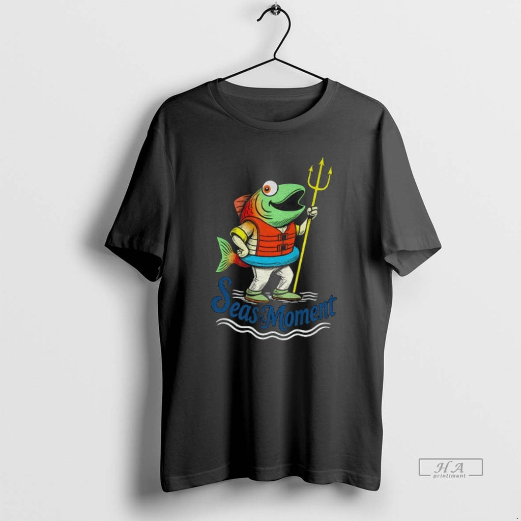 Official Trendy Seattle Mariners Humpy Salmon Holding Trident Seas The Moment