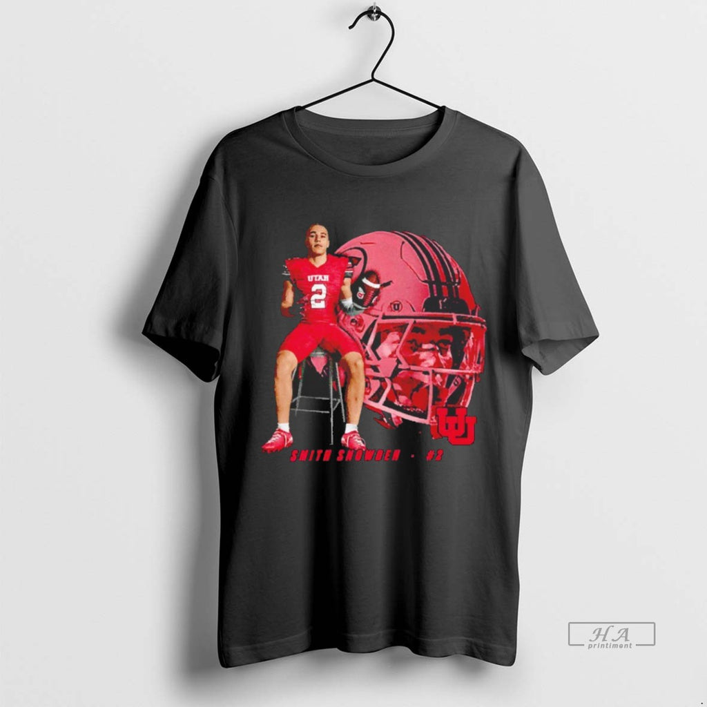 Official Trendy Smith Snowden Utah Utes Football Player Portrait Blackshirt Tee Sweater