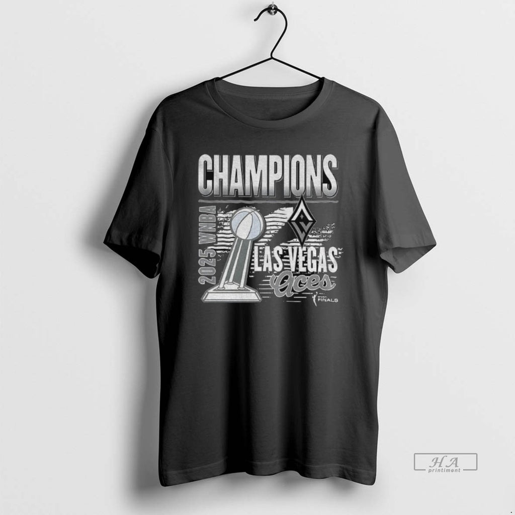 Official Trendy Trophy Las Vegas Aces Champions Wnba Finals Basketball 2025