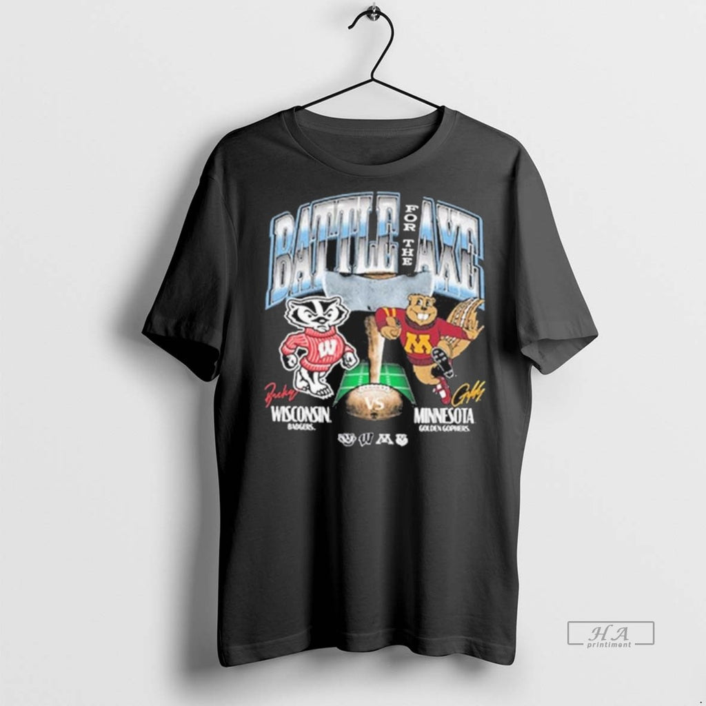Official Trendy Wisconsin Badgers Vs Minnesota Golden Gophers Battle For The Axe Franklin Tee Sweater
