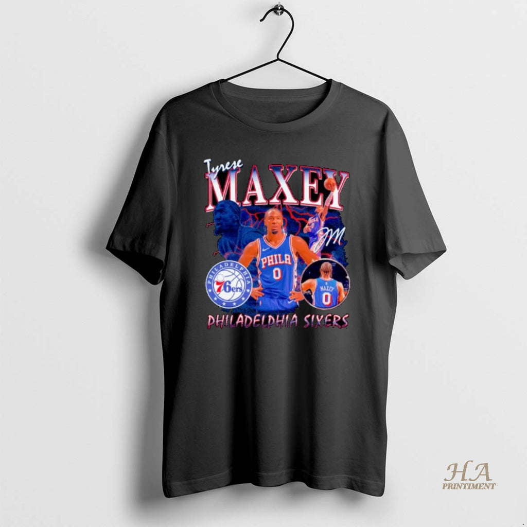 Official Tyrese Maxey Philadelphia 76ers Nba Player Collage Ornaments