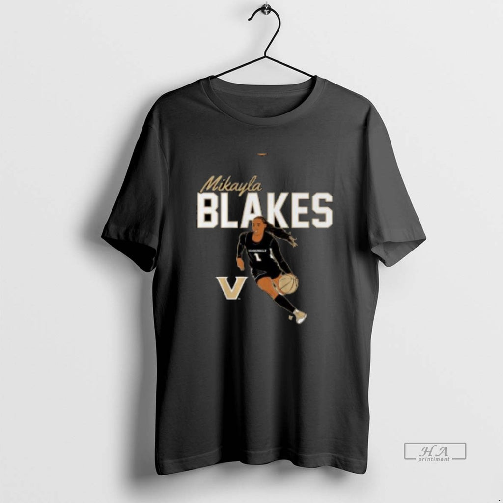 Official Vanderbilt Basketball Mikayla Blakes Name Pose Circle Black