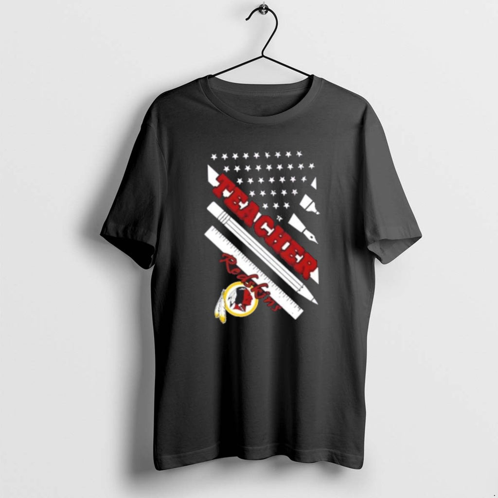Official Washington Redskins Football X Teacher American Flag