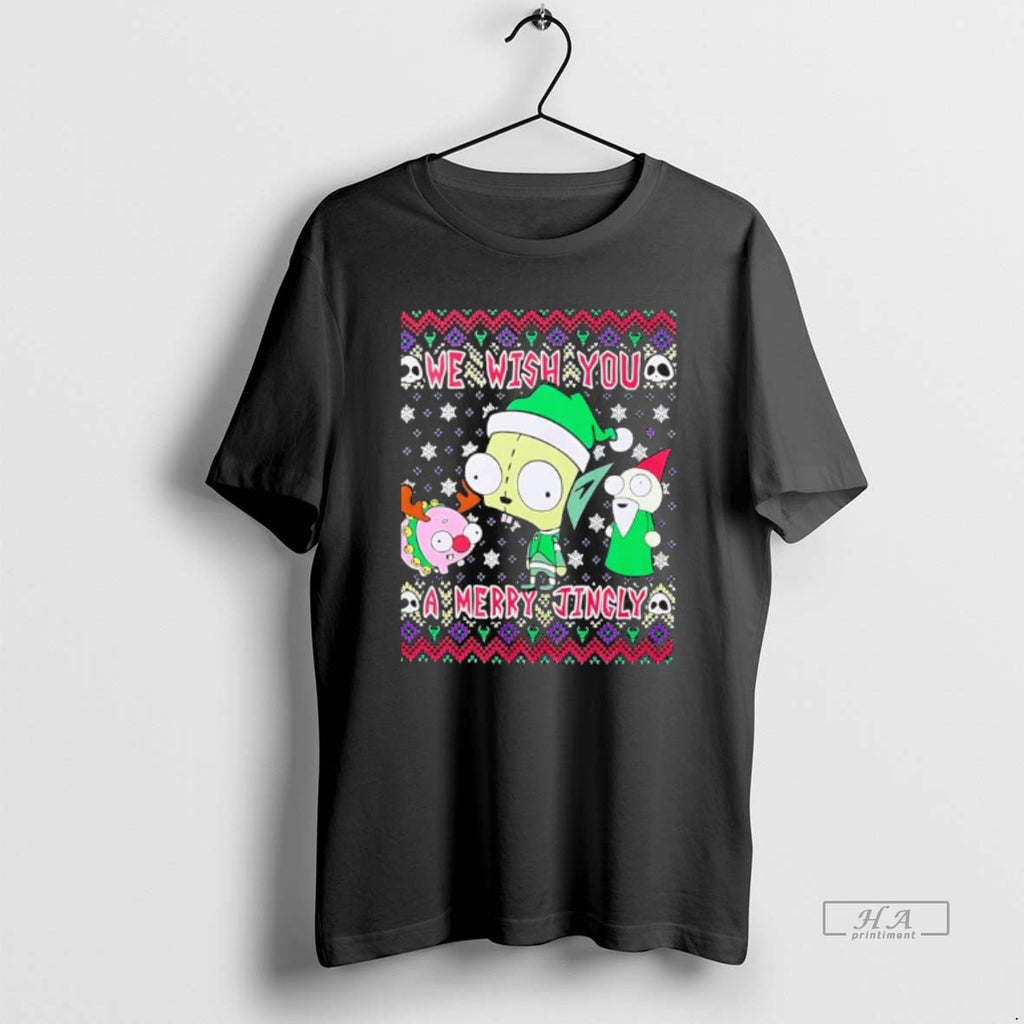 Official We Wish You A Merry Jingly Ugly Christmas Black
