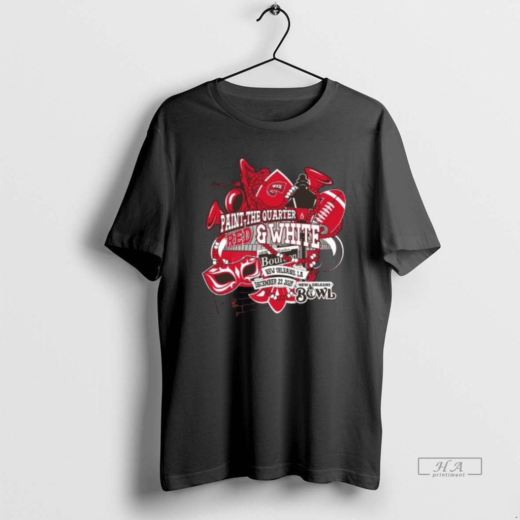 Official Western Kentucky Hilltoppers 2025 New Orleans Bowl Paint The Quarter