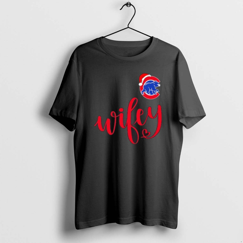 Official Wifey Chicago Cubs Santa Hat Merry Christmas
