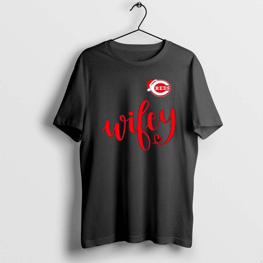 Official Wifey Cincinnati Reds Santa Hat Merry Christmas
