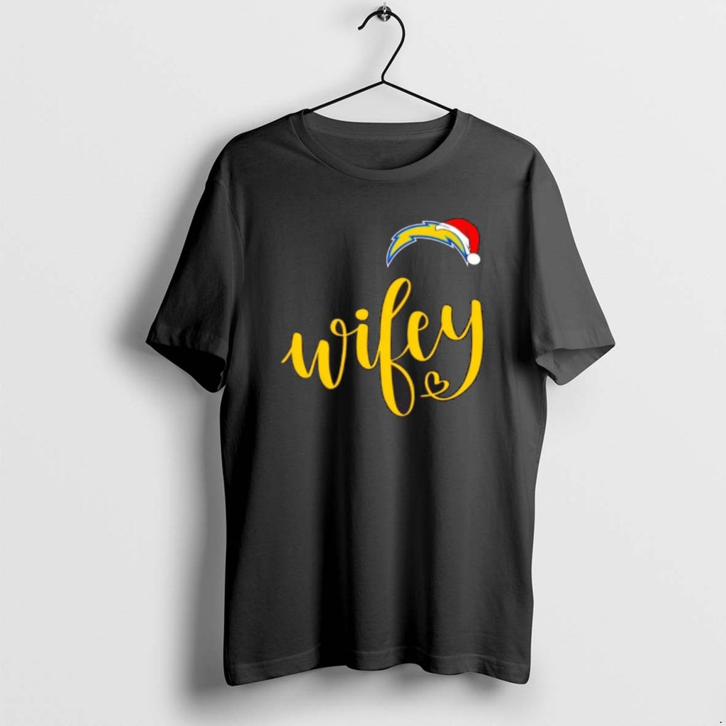 Official Wifey Los Angeles Chargers Santa Hat Merry Christmas