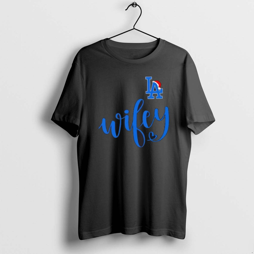 Official Wifey Los Angeles Dodgers Santa Hat Merry Christmas