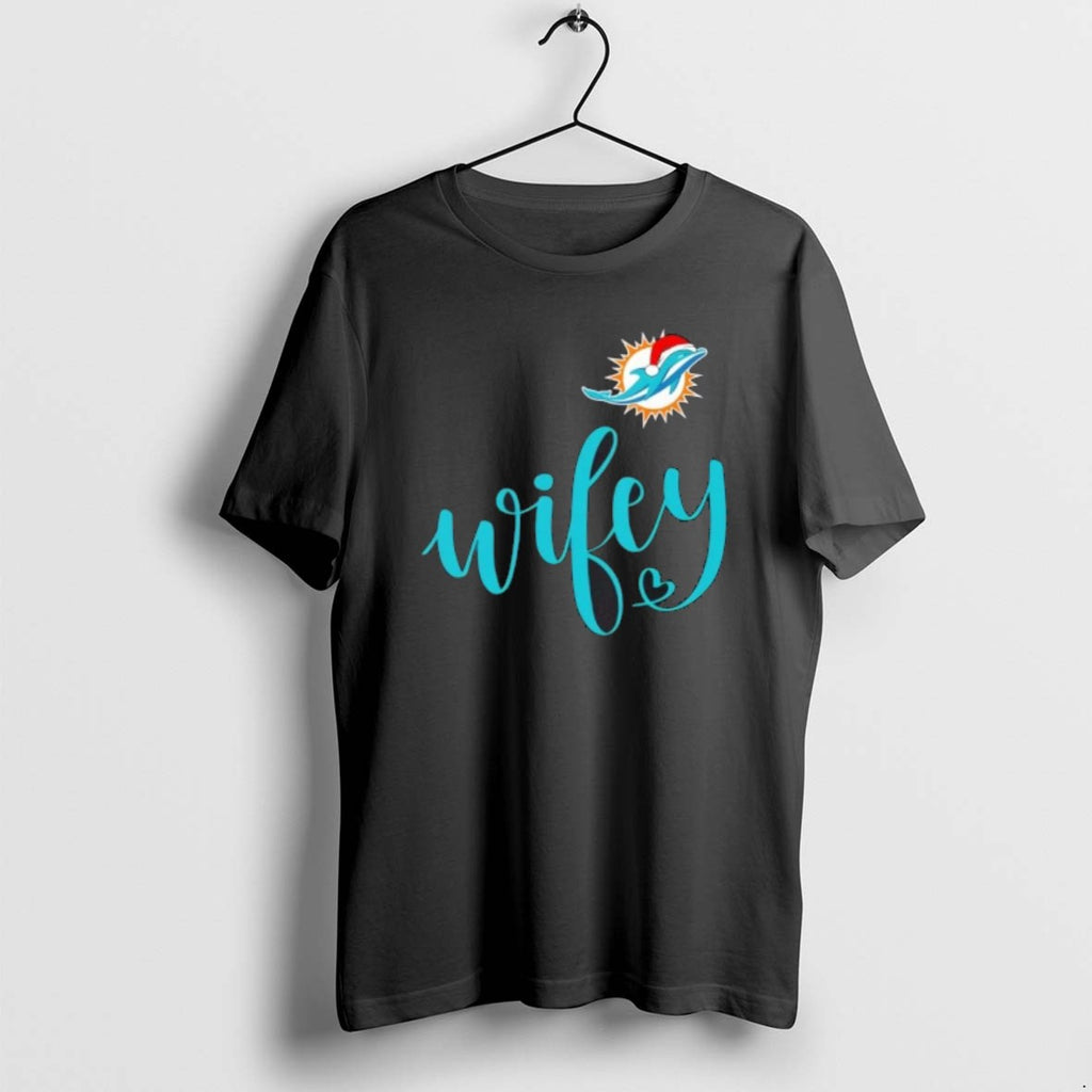 Official Wifey Miami Dolphins Santa Hat Merry Christmas