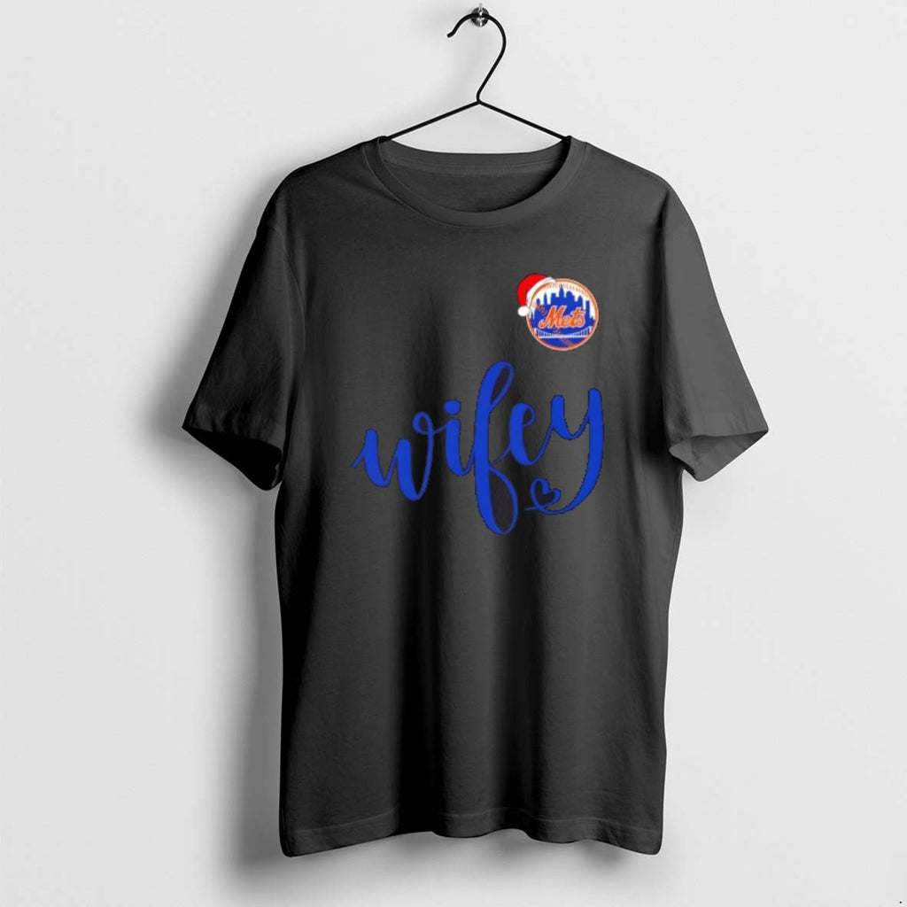 Official Wifey New York Mets Santa Hat Merry Christmas