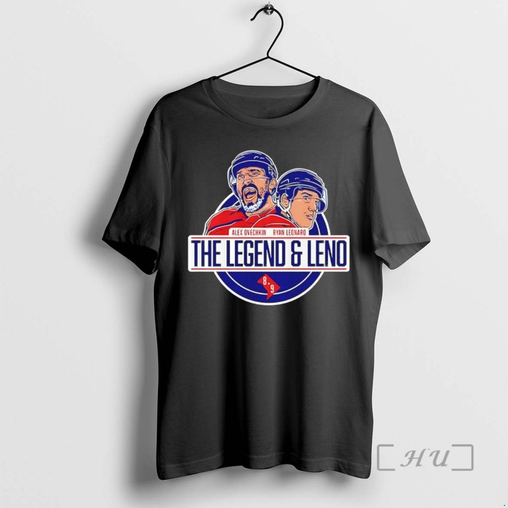 Officials Alex Ovechkin And Ryan Leonard The Legend And Leno Washington Capitals Hockey Premium