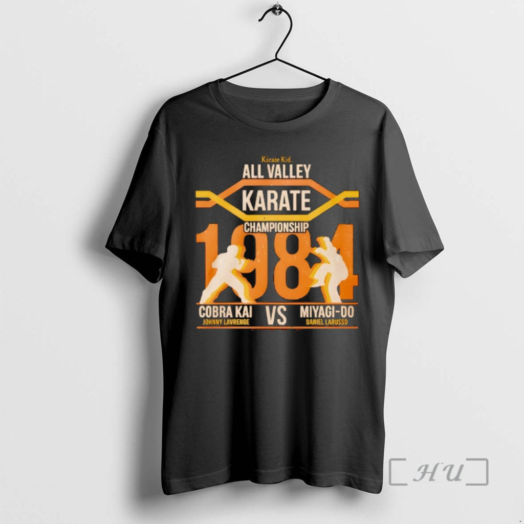 Officials All Valley Karate Championship 1984 Cobra Kai Vs Miyagi Do Karate Premium T Shirts