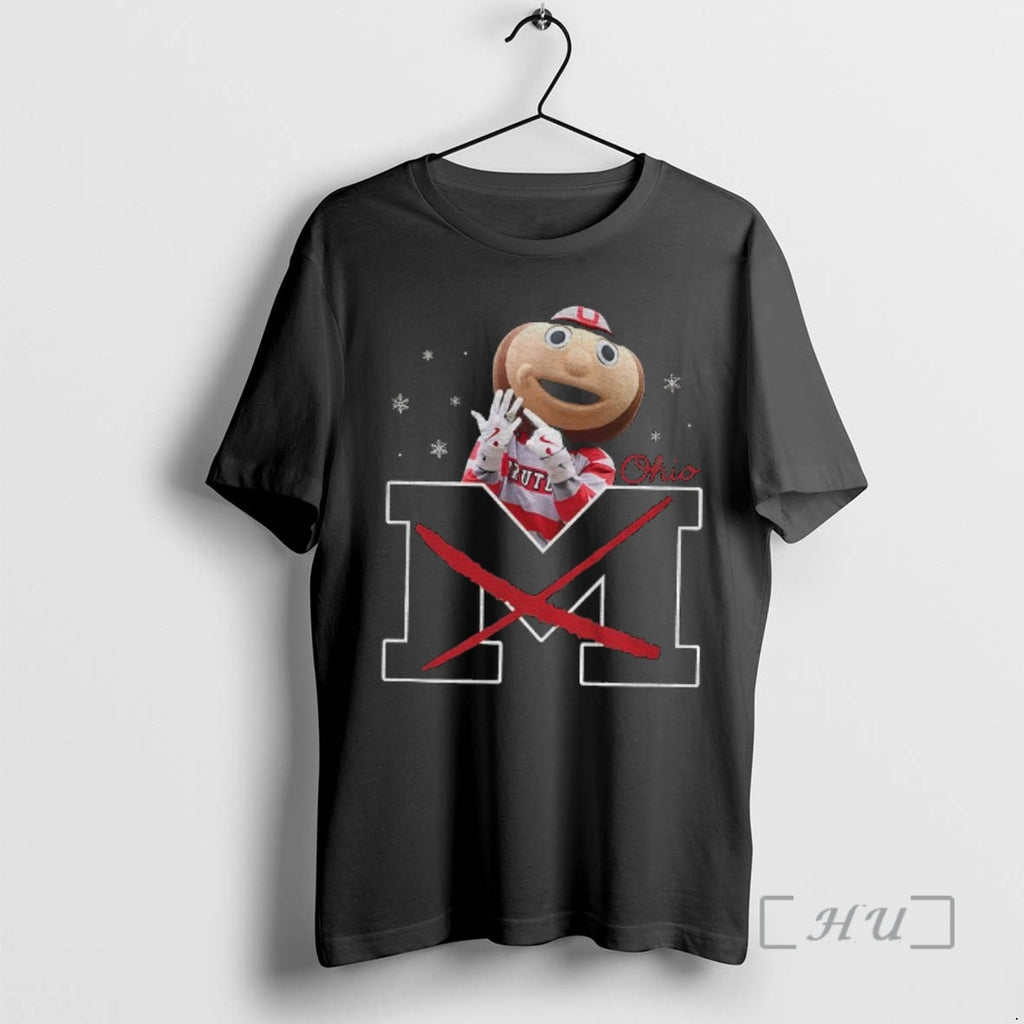 Officials Brutus Buckeye Ohio State Snow Vs Michigan Wolverines Football Erase M Premium T Shirts