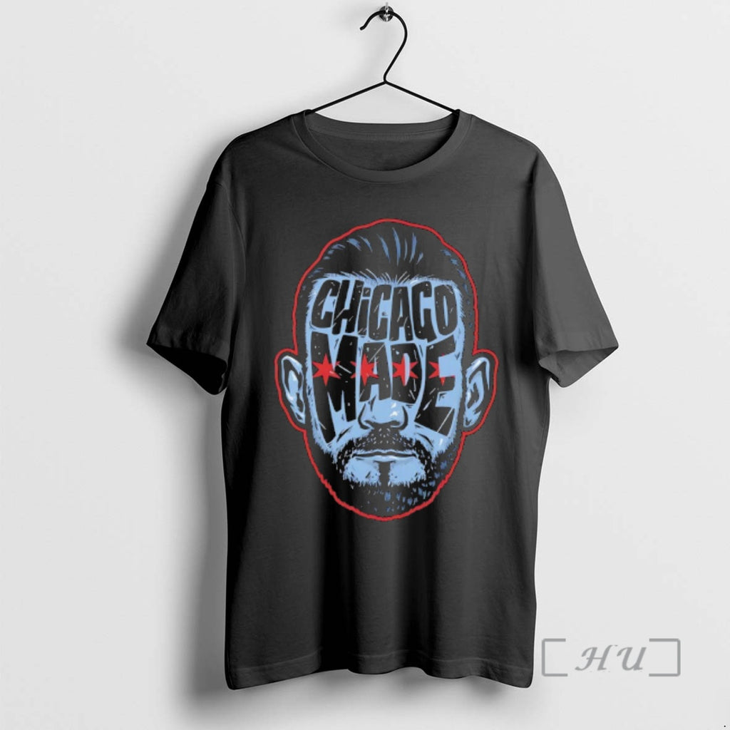 Officials Cm Punk Chicago Made Big Face Silhouette