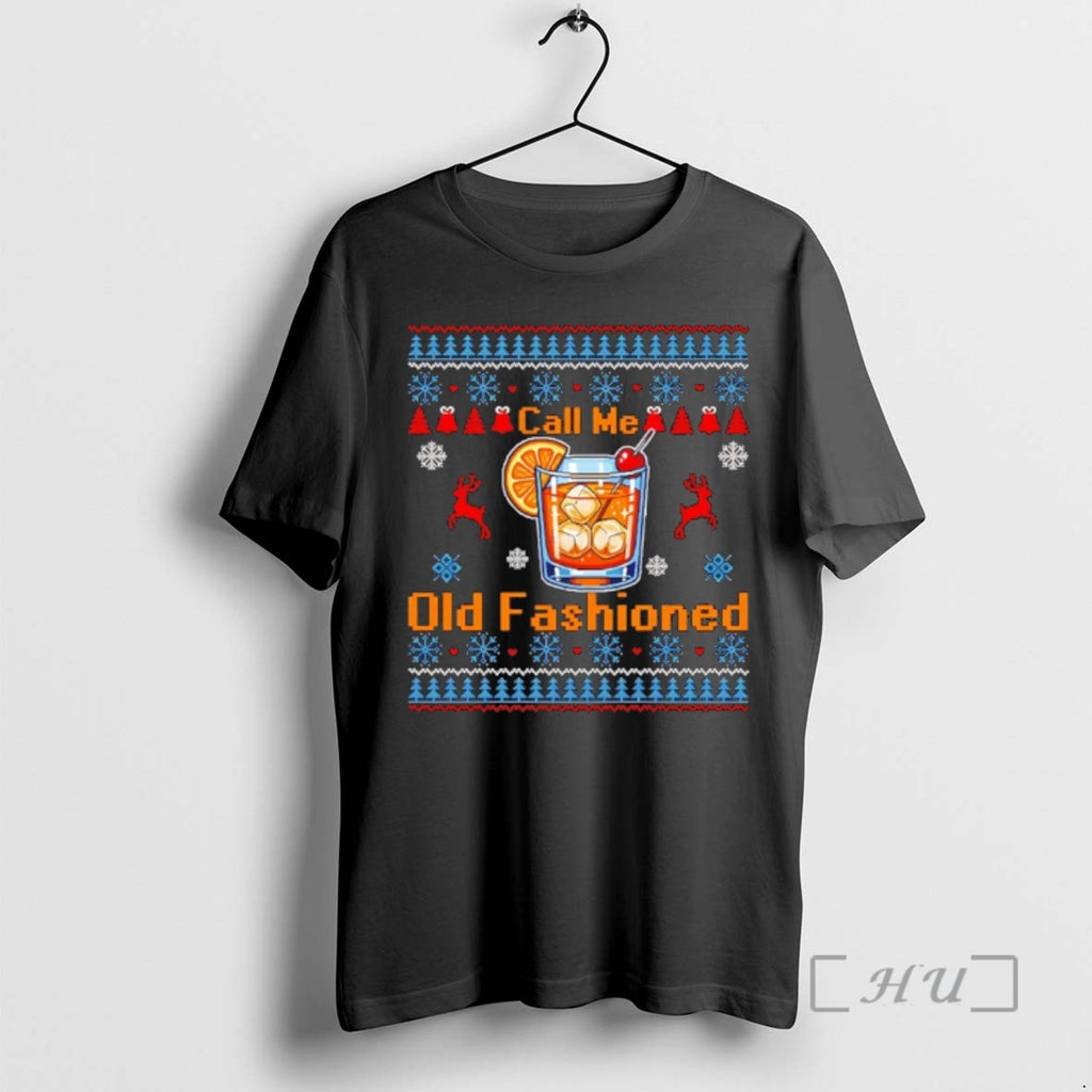 Officials Call Me Old Fashioned Funny Whiskey Ugly Christmas