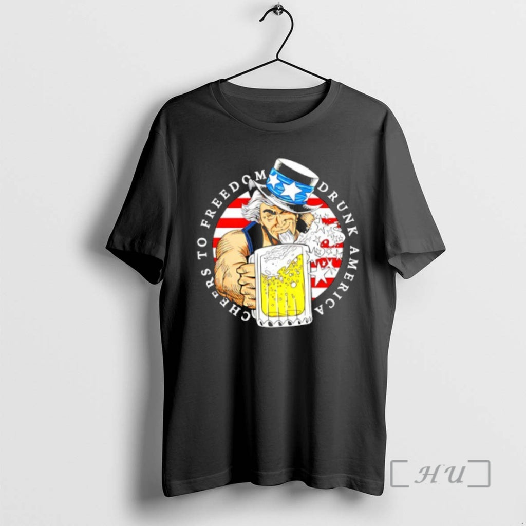 Officials Cheers To Freedom Drunk America Uncle Sam